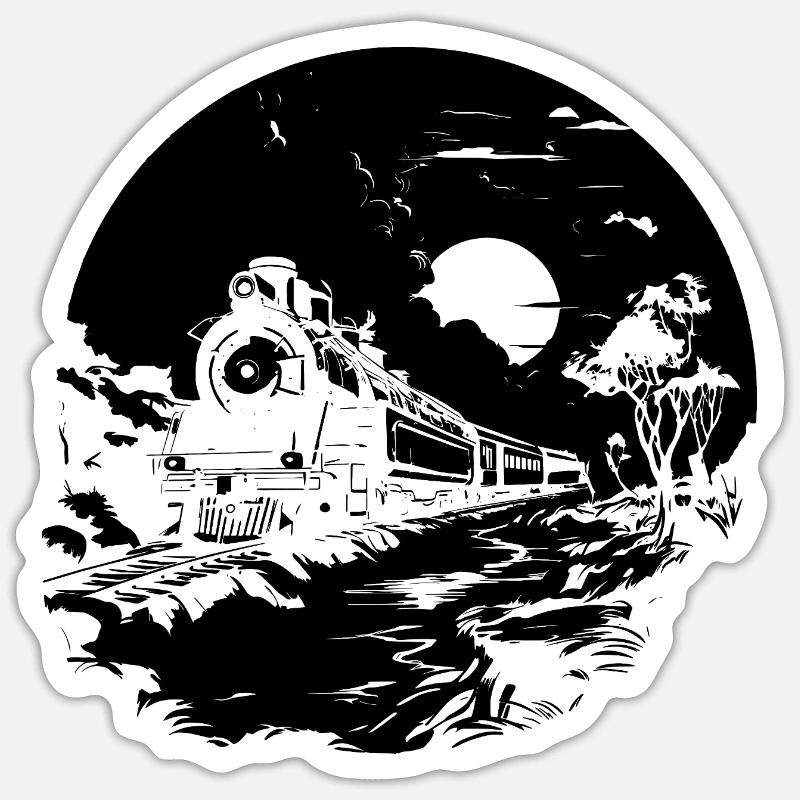 Eisenbahn Sticker Größe S (10 x 10 cm)