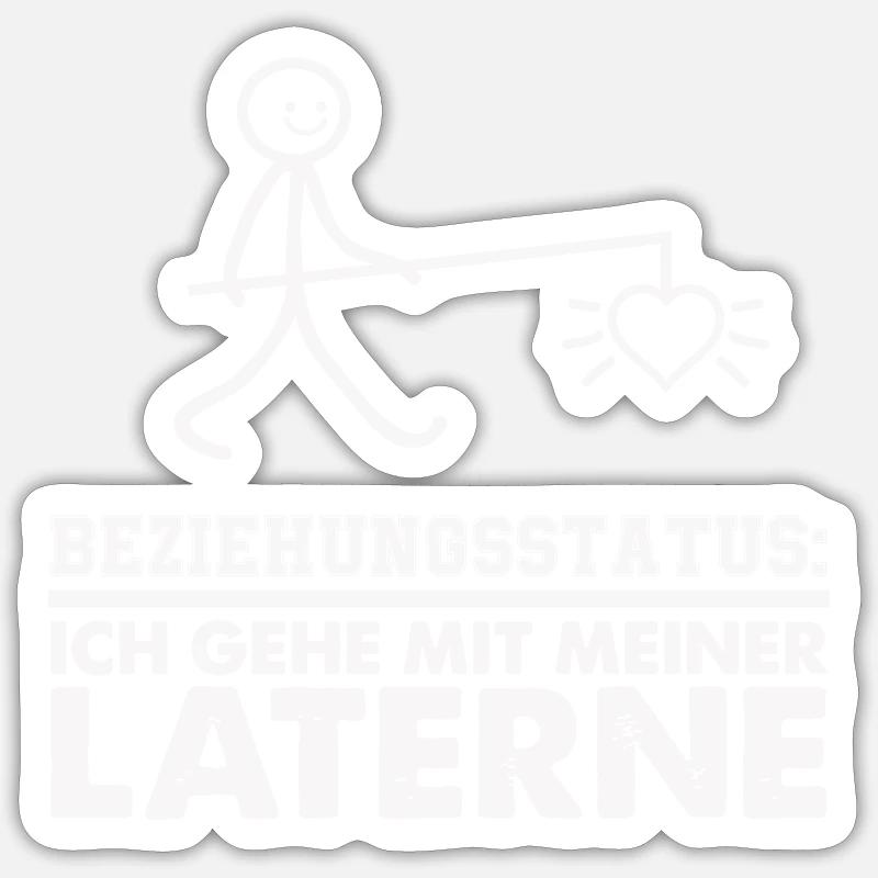 My Lantern 01 - Sticker size S (10 x 10 cm) - white matte