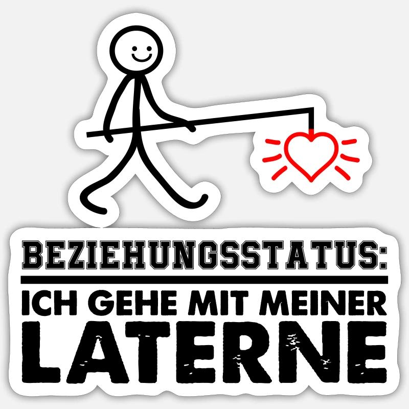 My Lantern 02 - Sticker size S (10 x 10 cm) - white matte