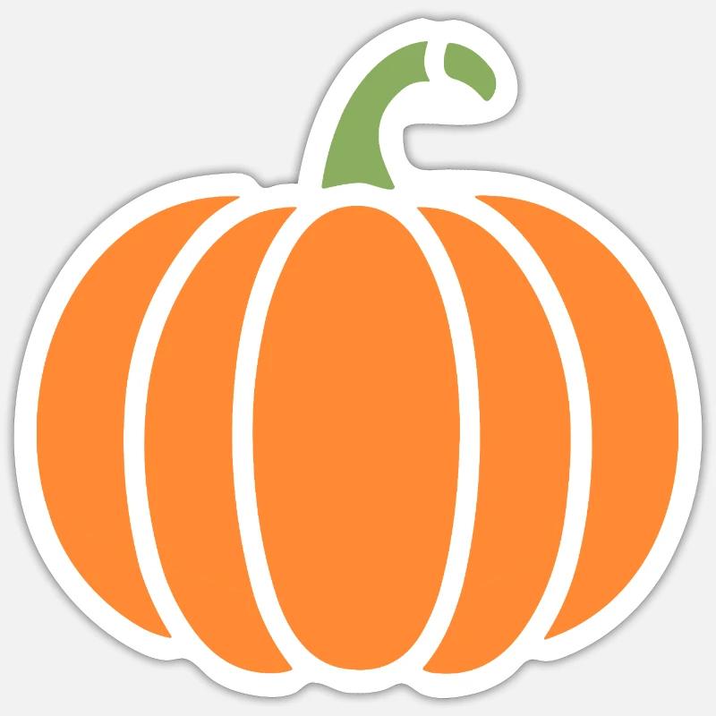 pumpkin Sticker size S (10 x 10 cm)