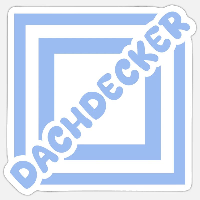 Couvreur - Sticker taille S (10 x 10 cm) - blanc mat