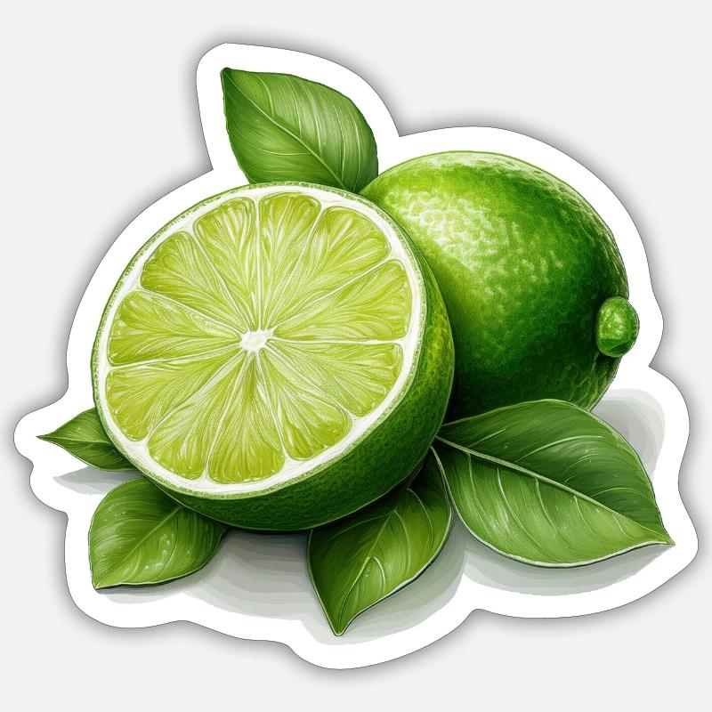 Chaux - Sticker taille S (10 x 10 cm) - blanc mat