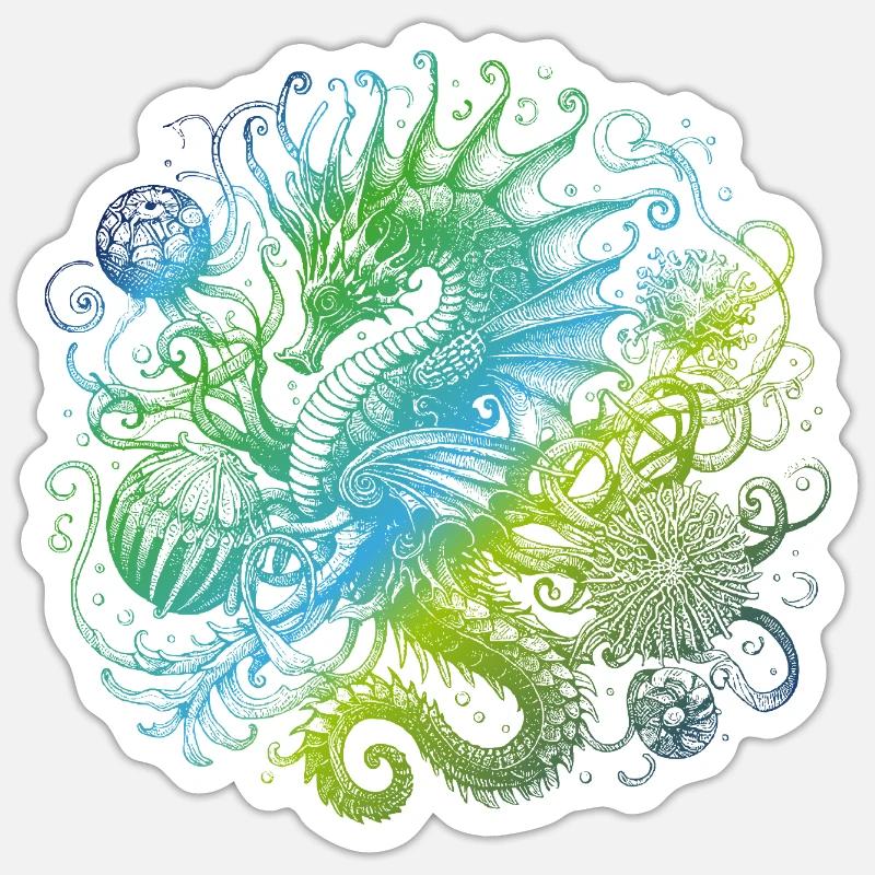 Seepferdchen Sticker Größe S (10 x 10 cm)