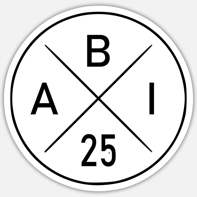 ABI 2025 - Sticker size S (10 x 10 cm) - white matte