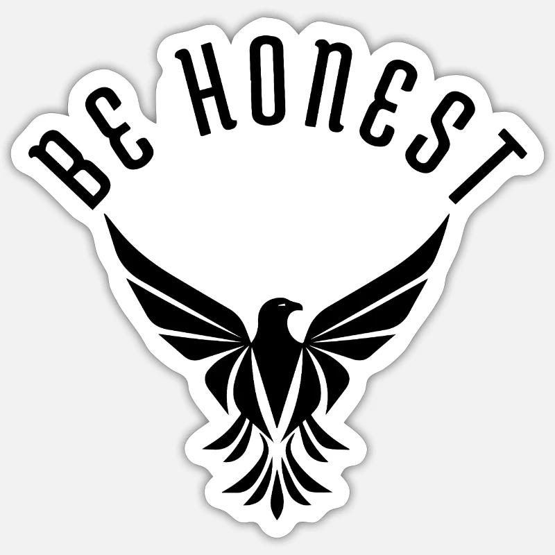 Be Honest - Majestic Eagle - Sticker size S (10 x 10 cm) - white matte