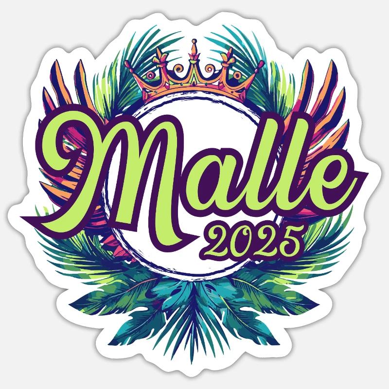 L’équipe Malle 2025 - Sticker taille S (10 x 10 cm) - blanc mat