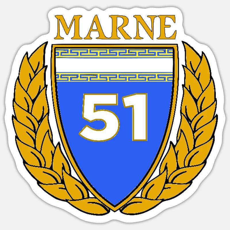 51 - Sticker taille S (10 x 10 cm) - blanc mat