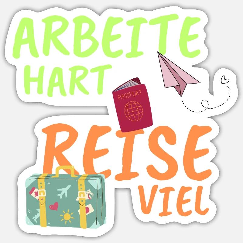 Arbeitehart Sticker Größe S (10 x 10 cm)
