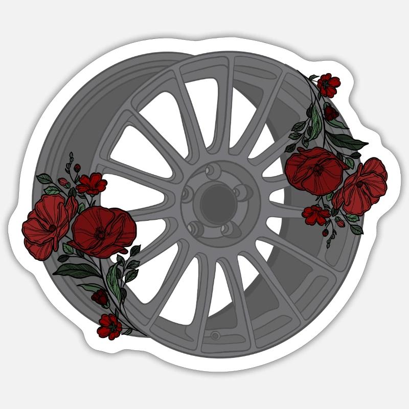 Bord - Sticker taille S (10 x 10 cm) - blanc mat