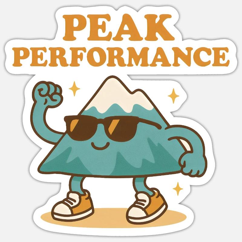 Performances de pointe Cool Mountain Sticker taille S (10 x 10 cm)