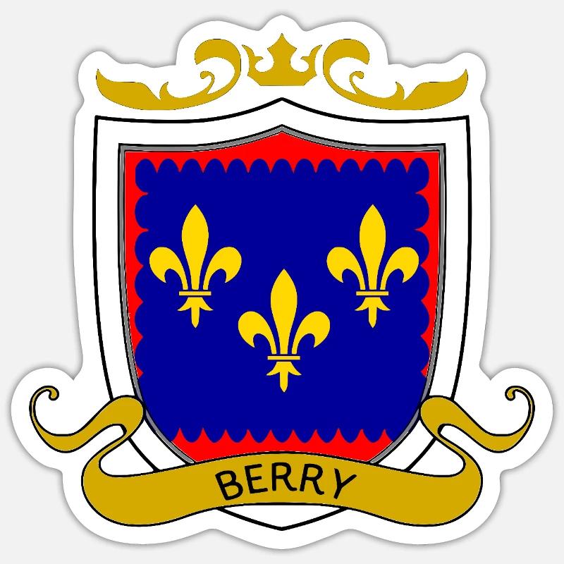 Berry - Sticker taille S (10 x 10 cm) - blanc mat