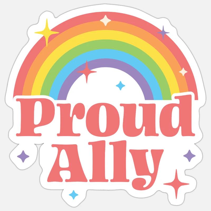 Proud Ally Sticker size S (10 x 10 cm)