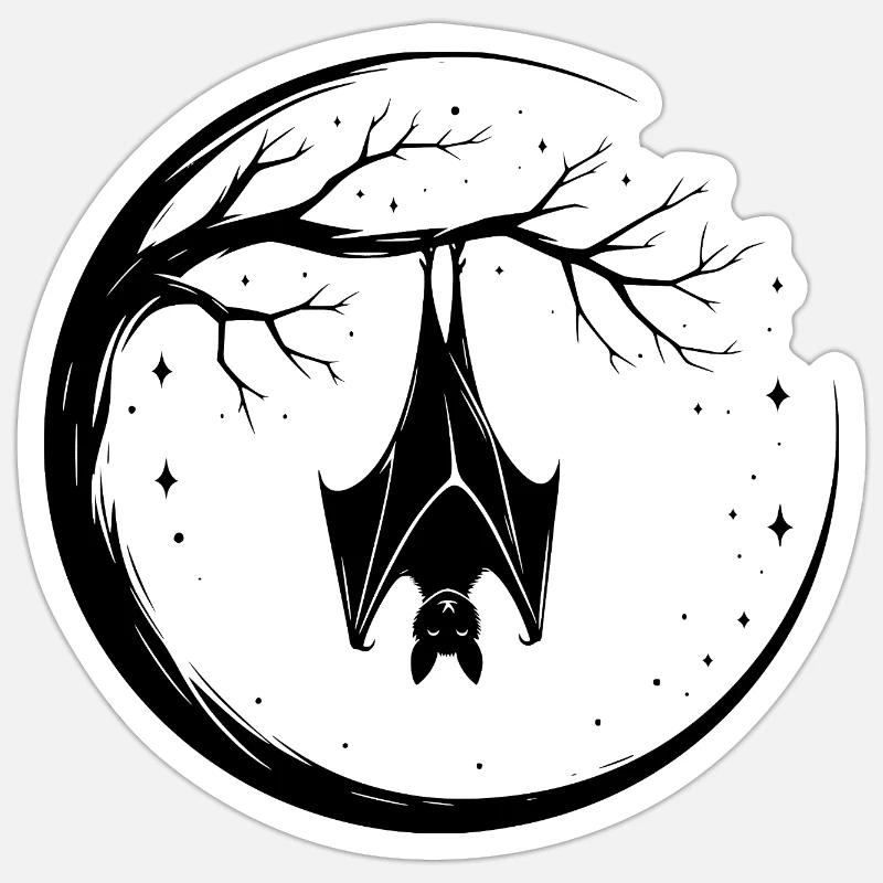 Fledermaus Sticker Größe S (10 x 10 cm)