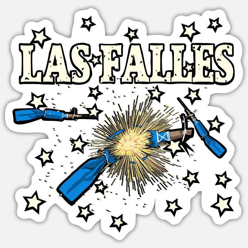 Falles Truenos - Sticker Größe S (10 x 10 cm) - Mattweiß