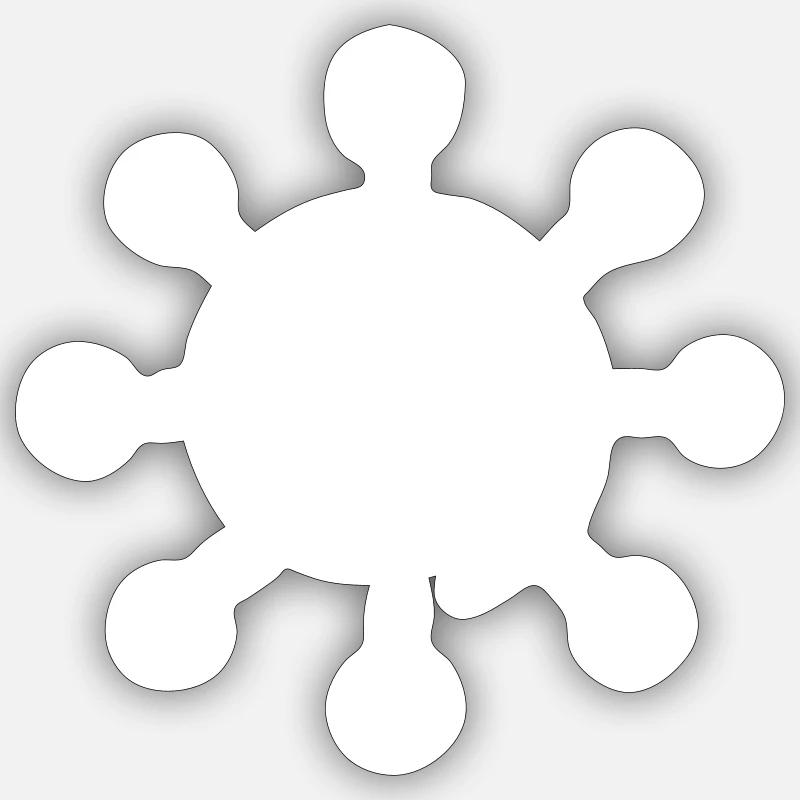 Sun icon icon Summer - Sticker size S (10 x 10 cm) - white matte