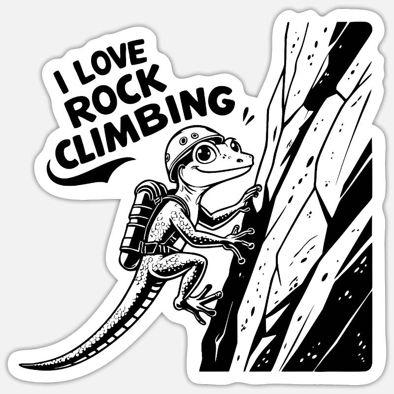 Escalade, escalade Sticker taille S (10 x 10 cm)