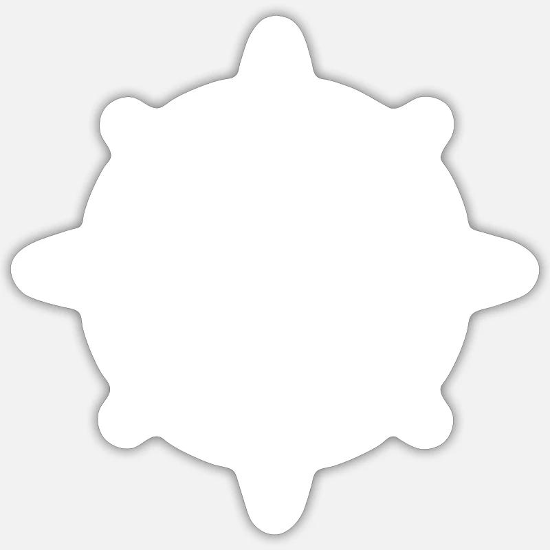 Compass Palm Trees Beach Sticker size S (10 x 10 cm)