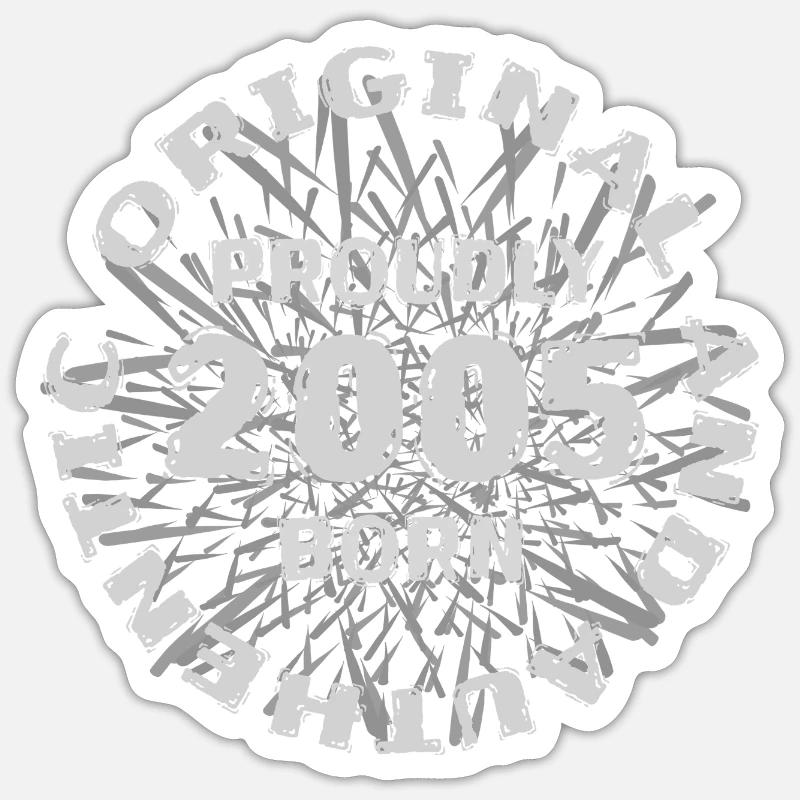 2005 - Sticker Größe S (10 x 10 cm) - Mattweiß