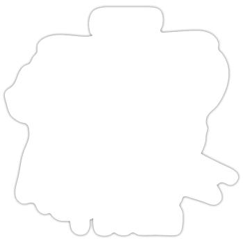 Geschäftsmann Affe. - Sticker Größe S (10 x 10 cm) - Mattweiß - Vorne