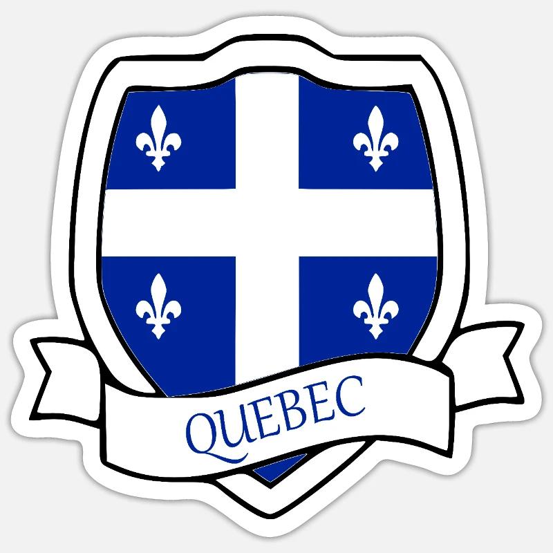 Quebec - Sticker size S (10 x 10 cm) - white matte