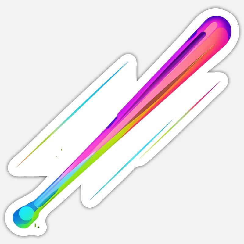Baseball bat Steamwave Sticker size S (10 x 10 cm)