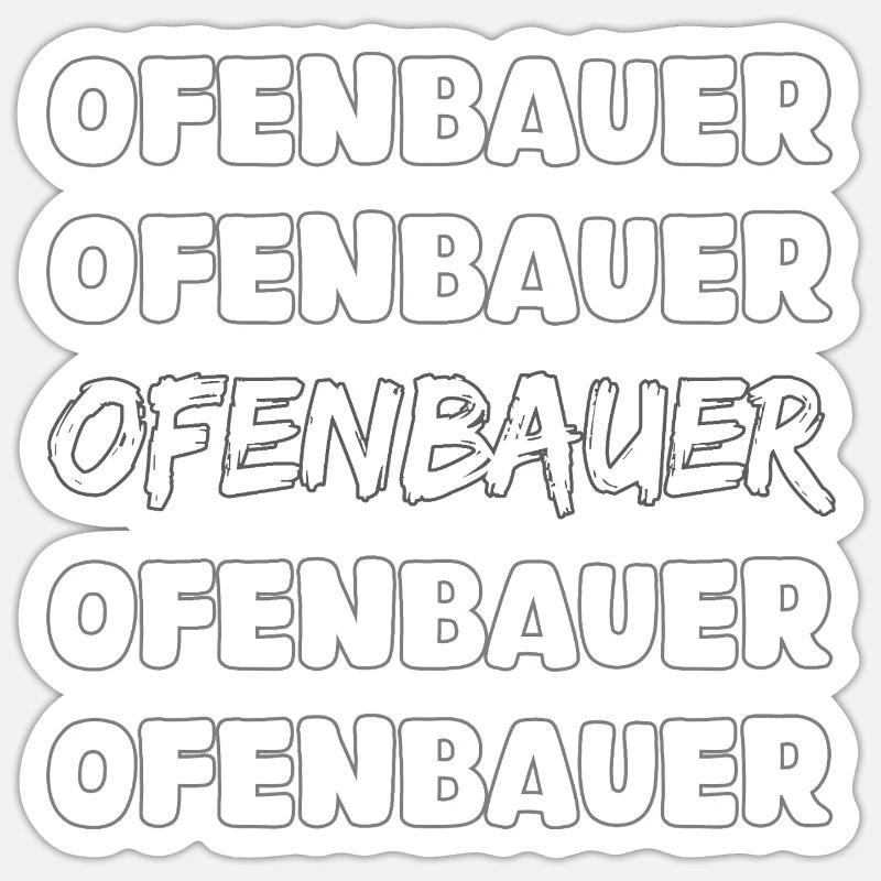 Constructeur de poêles comme métier Sticker taille S (10 x 10 cm)