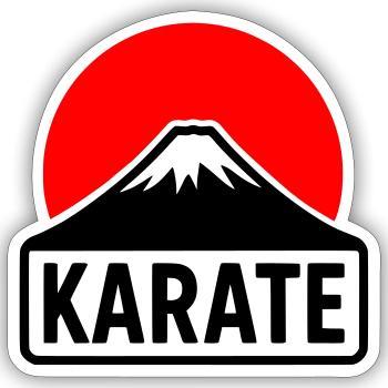 Fuji-San - Sticker Größe S (10 x 10 cm) - Mattweiß - Vorne