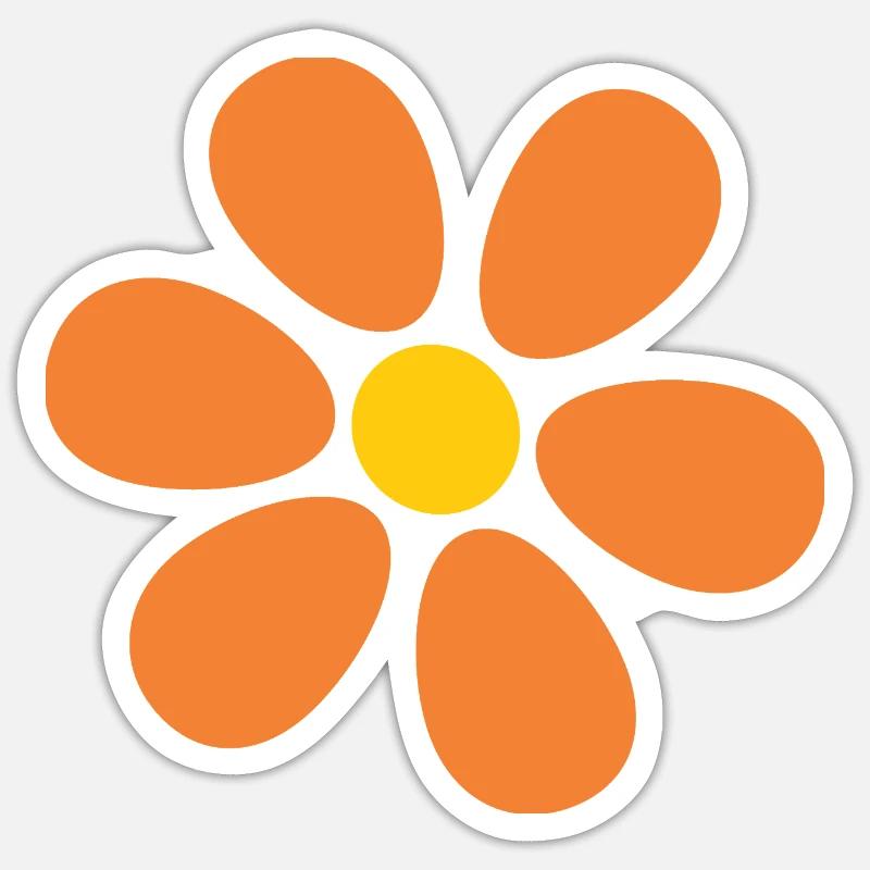 fleur fleur d’oranger fleurs fleurs marguerites Sticker taille S (10 x 10 cm)