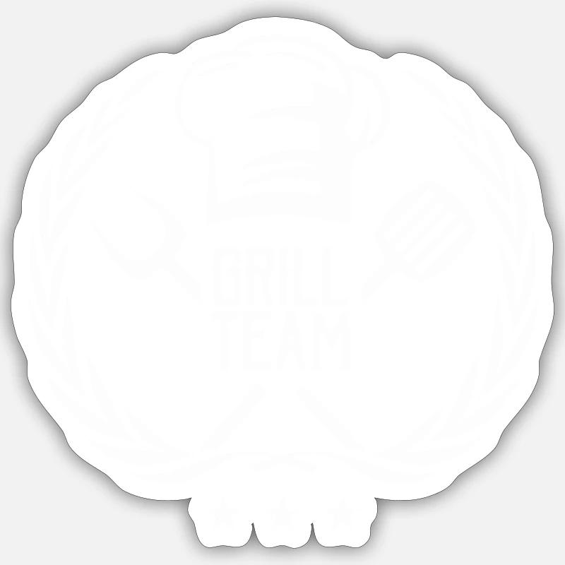 Grill Team Sticker size S (10 x 10 cm)