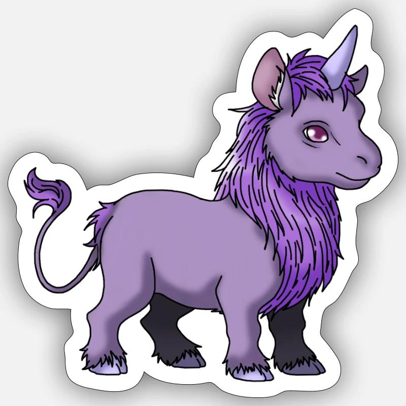 Cornillon - Sticker taille S (10 x 10 cm) - blanc mat