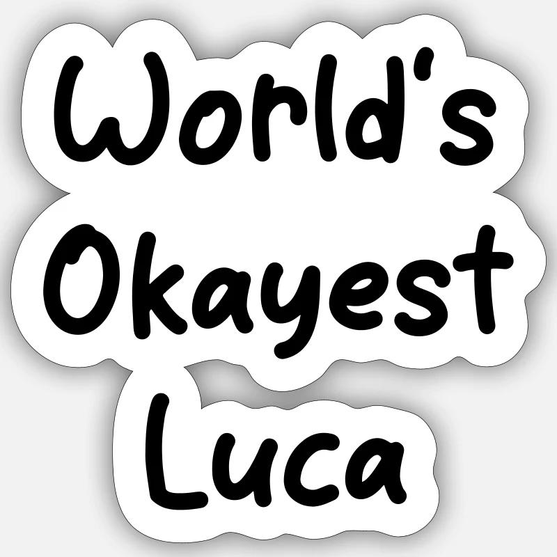 Luca le plus correct du monde Sticker taille S (10 x 10 cm)