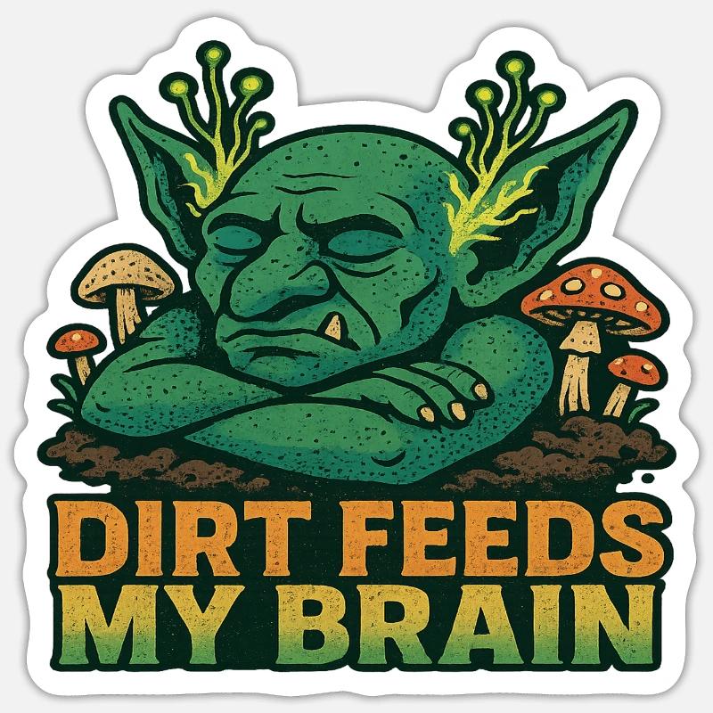 Goblincore Astronomy Goblins - Sticker size S (10 x 10 cm) - white matte