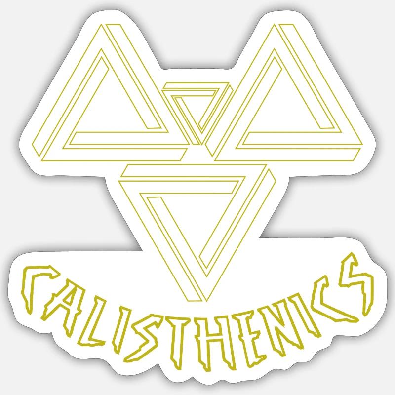Bodybuilding gift idea - Sticker size S (10 x 10 cm) - white matte