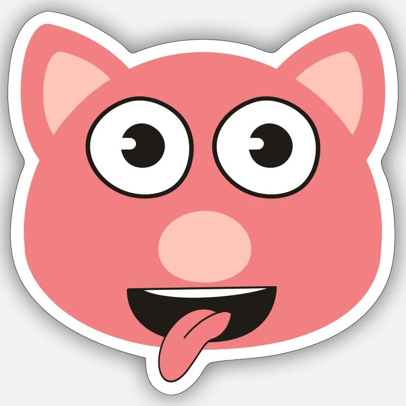 Pig Sticker size S (10 x 10 cm)
