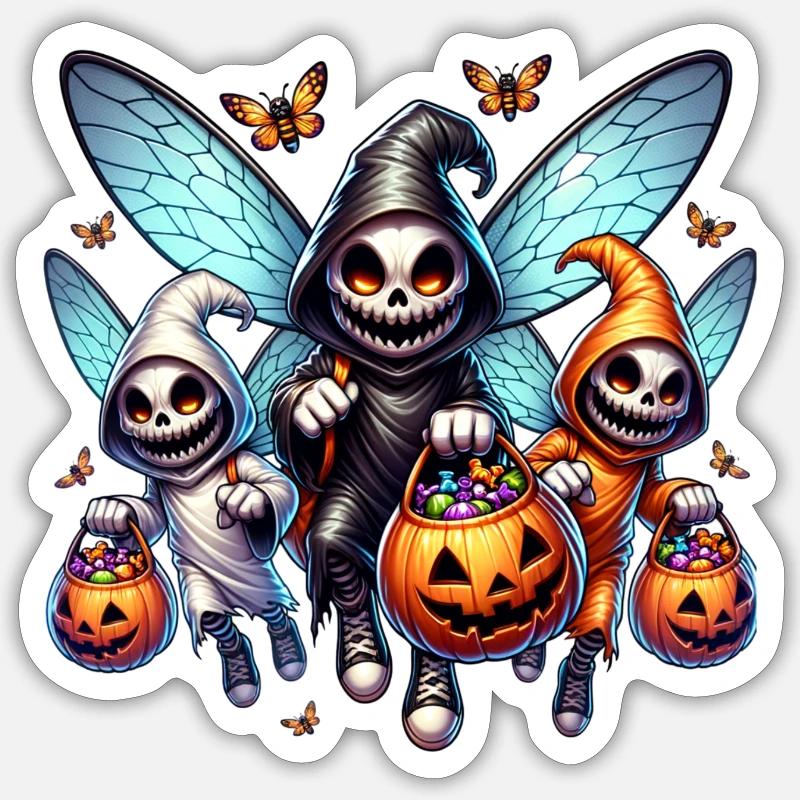 Spooky Squad - Sticker size S (10 x 10 cm) - white matte