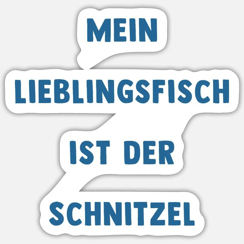 Mon poisson préféré est l’escalope Sticker taille S (10 x 10 cm)