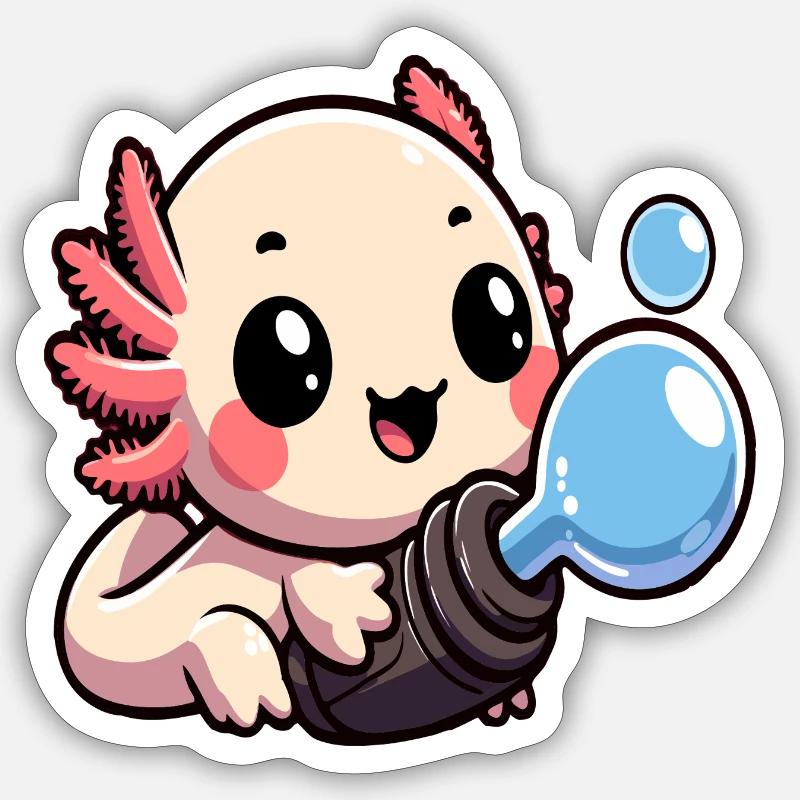 Bubble Buddy Hatchling - Sticker taille S (10 x 10 cm) - blanc mat