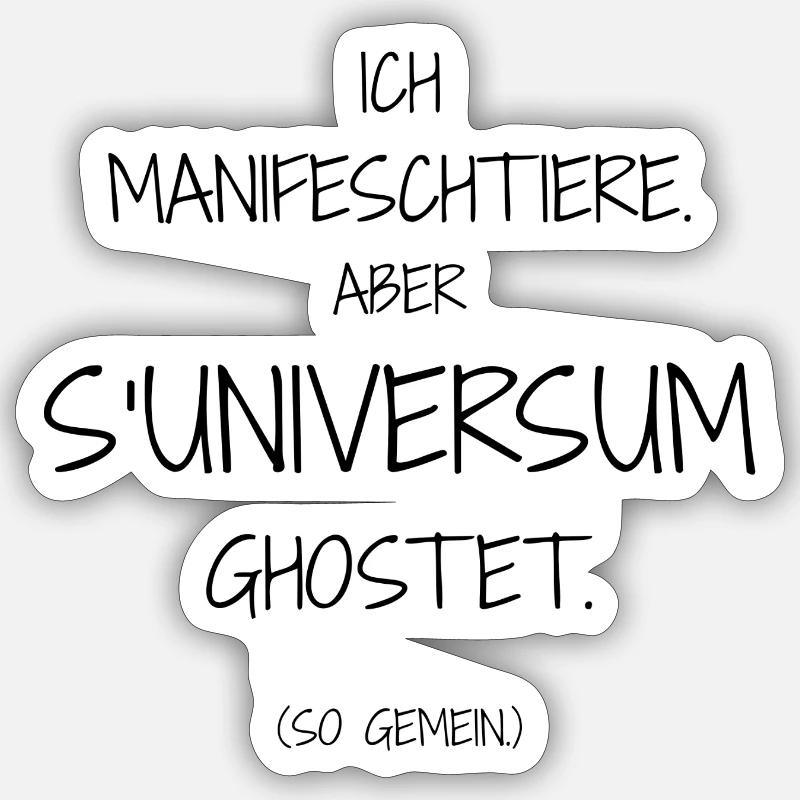 Cooler Statement-Spruch Alltag I Ch-dütsch Sticker Größe S (10 x 10 cm)