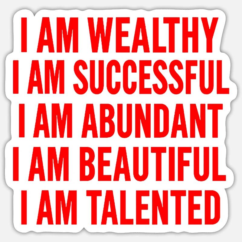 Vous êtes incroyable - Affirmations - Sticker taille S (10 x 10 cm) - blanc mat