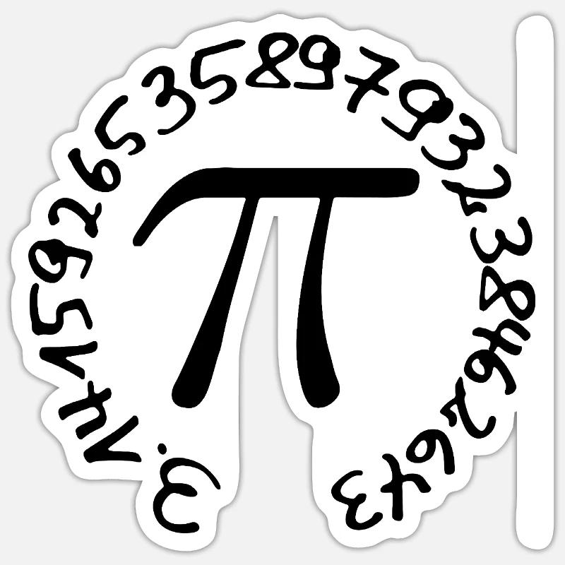 Pi Sticker size S (10 x 10 cm)