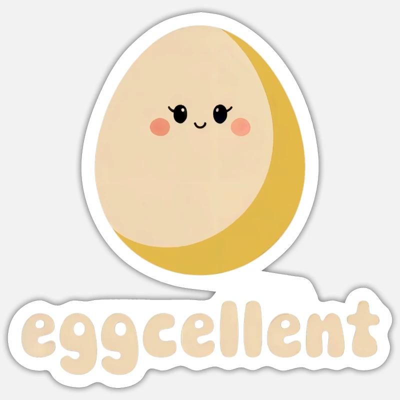 Eggcellent – Sweet breakfast egg Sticker size S (10 x 10 cm)