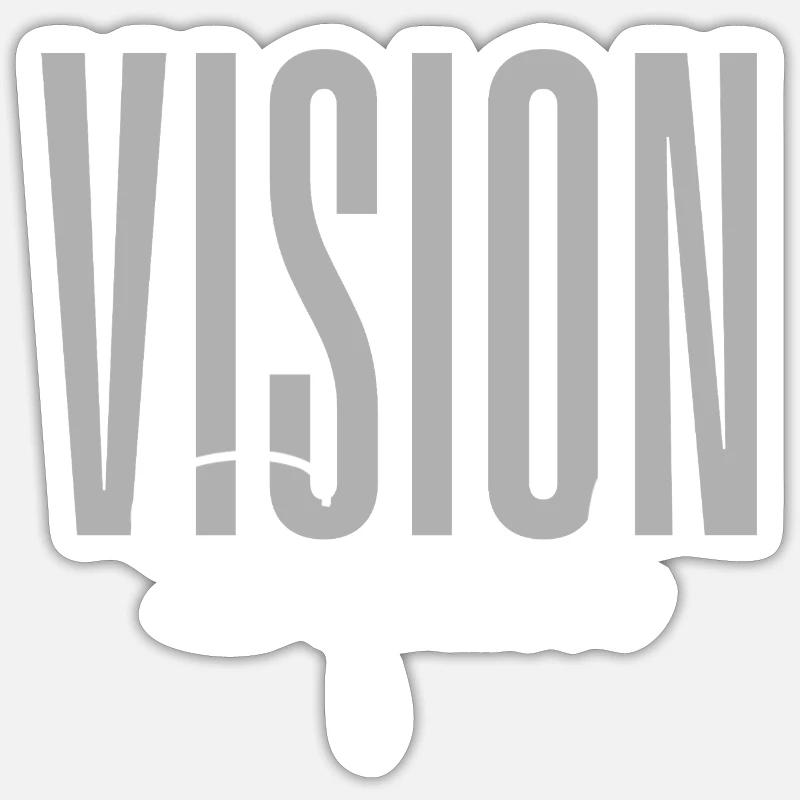 vision squad - Sticker size S (10 x 10 cm) - white matte