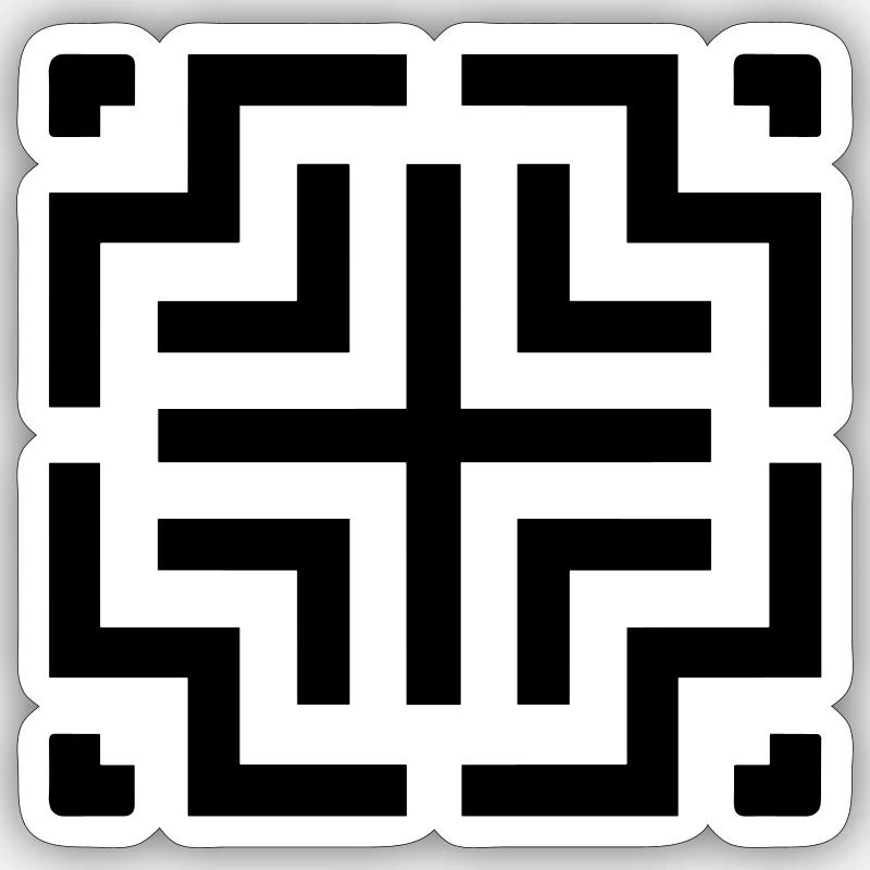 escape game - Sticker size S (10 x 10 cm) - white matte