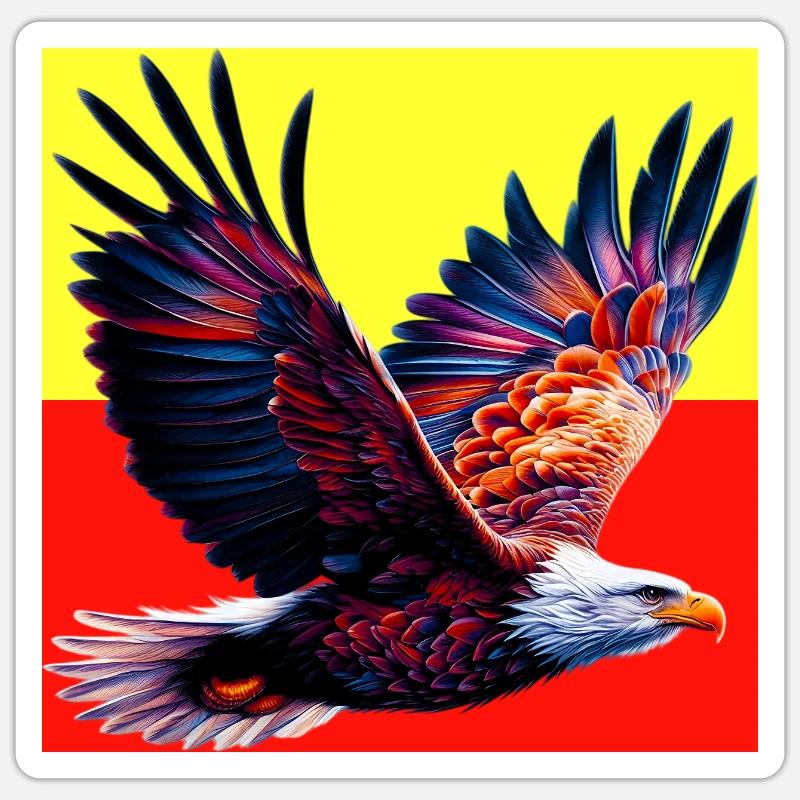 aigle - Sticker taille S (10 x 10 cm) - blanc mat