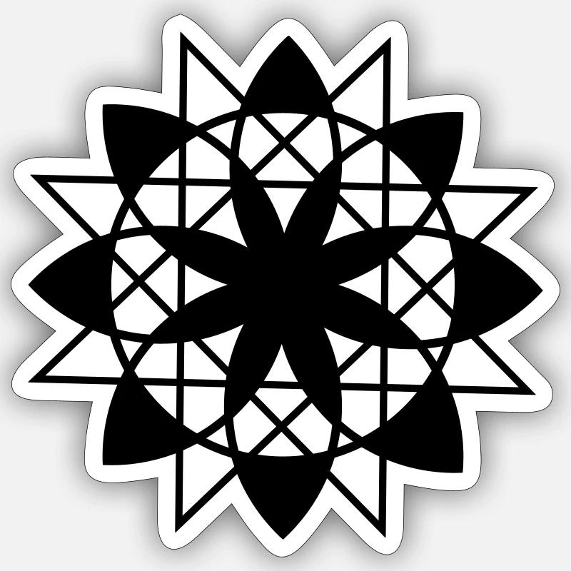 Traumstern - Sticker Größe S (10 x 10 cm) - Mattweiß