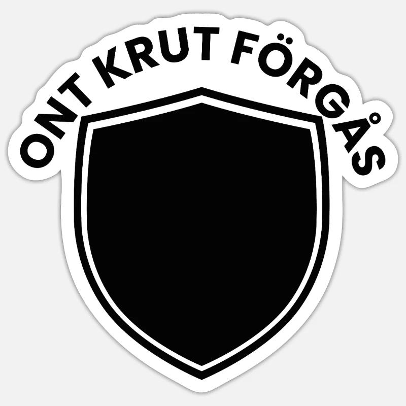 Minimal shield emblem Sticker size S (10 x 10 cm)