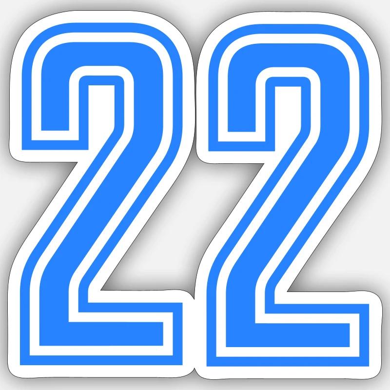 22 - Sticker taille S (10 x 10 cm) - blanc mat