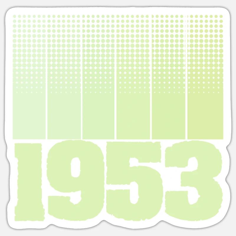 1953 - Sticker size S (10 x 10 cm) - white matte