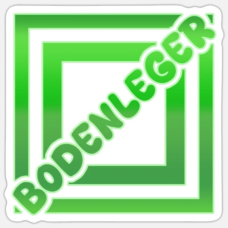 Bodenleger als Berufung - Sticker Größe S (10 x 10 cm) - Mattweiß