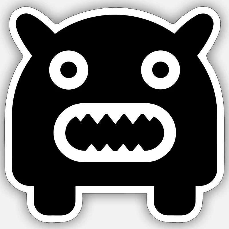 monster - Sticker size S (10 x 10 cm) - white matte